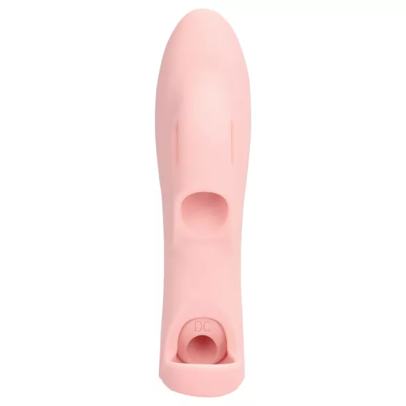 Loveline - vibrador de dedo texturizado - silicona rosa