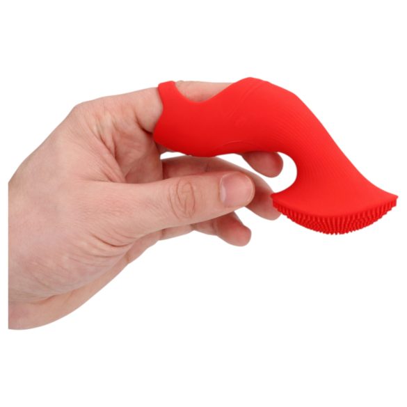 Loveline - vibrador de dedo estimulador - silicona - rojo