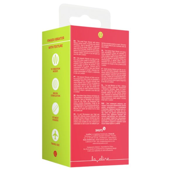 Loveline - vibrador de dedo estimulador - silicona - rojo