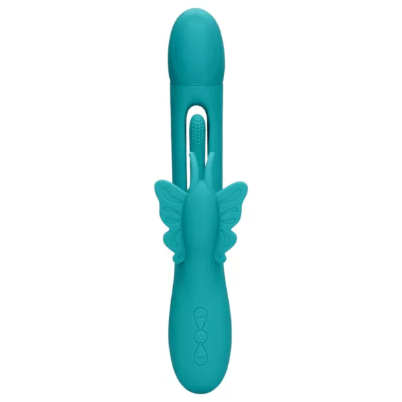 Loveline - vibrador mariposa con lengua - silicona turquesa
