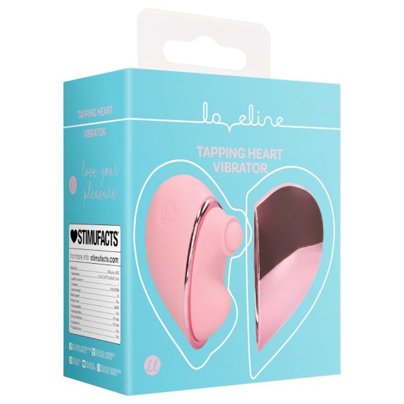 Loveline Tapping Heart - vibrador estimulador de clítoris recargable