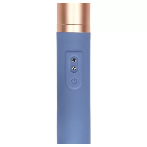 Loveline Travel - vibrador recargable con depósito lubricante - silicona azul