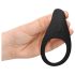 Loveline - anillo vibrador largo para pene y testículos (negro)