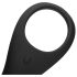 Loveline - anillo vibrador largo para pene y testículos (negro)