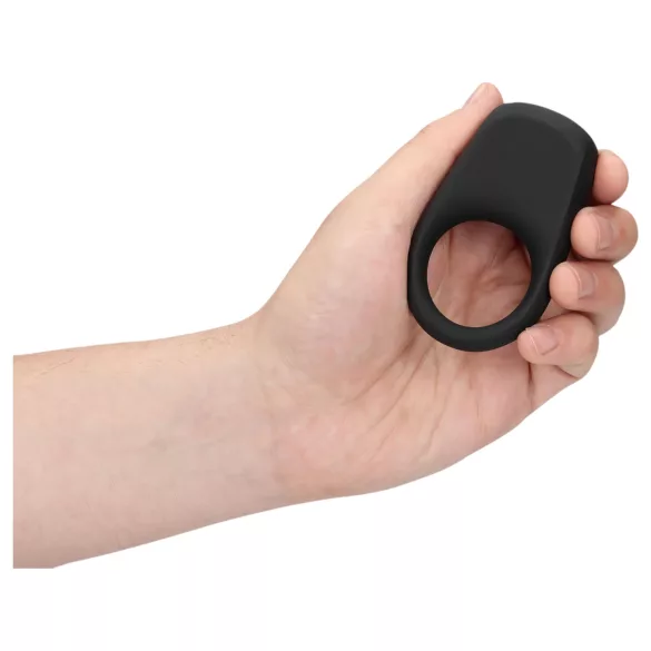 Loveline - anillo vibrador recargable para pene - silicona negra