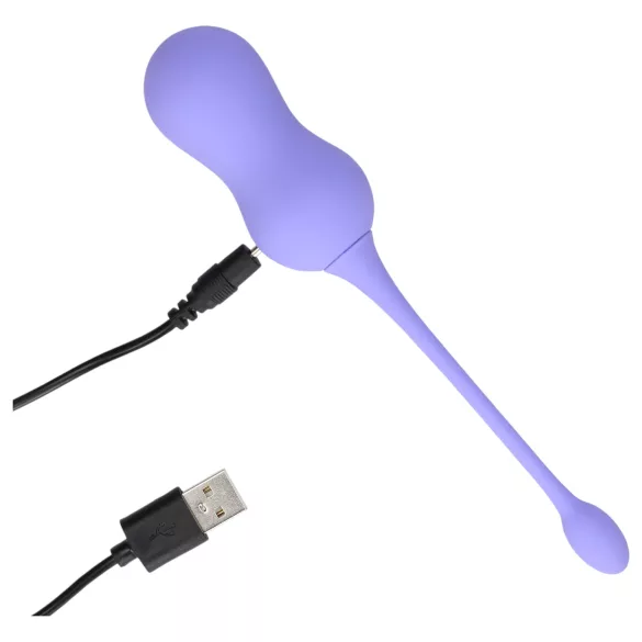 Loveline - bola vaginal vibradora recargable con mando - silicona lila