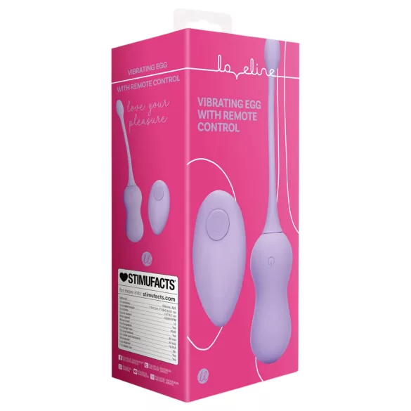 Loveline - bola vaginal vibradora recargable con mando - silicona lila