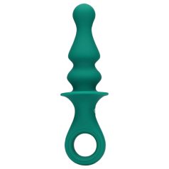 Loveline - vibrador anal recargable con perlas (verde)