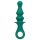 Loveline - vibrador anal recargable con perlas (verde)