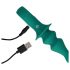 Loveline - vibrador anal recargable con perlas (verde)