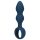 Loveline - dildo anal con anillo intermedio (azul)