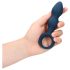 Loveline - dildo anal con anillo intermedio (azul)