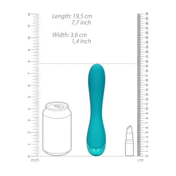 Loveline - vibrador punto G recargable - silicona turquesa