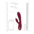 Loveline - vibrador con brazo para clítoris (rojo)