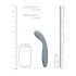 Loveline - vibrador para punto G recargable (gris)