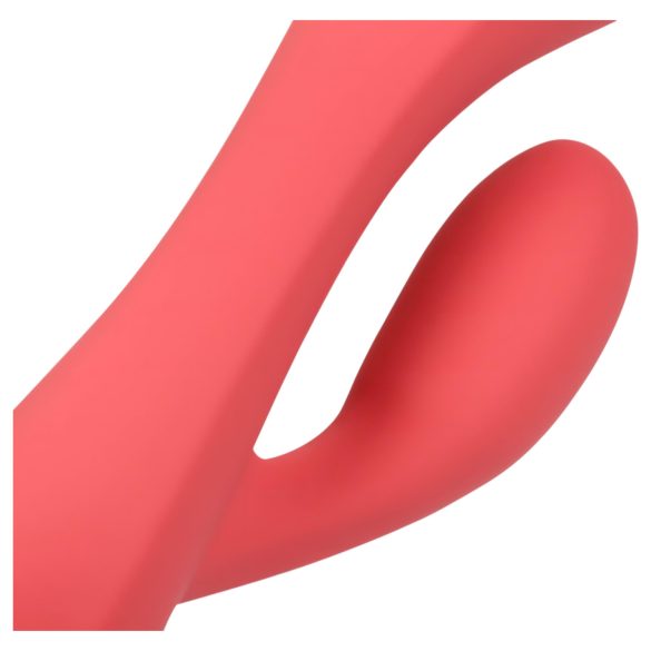 Loveline - vibrador con estimulador de clítoris recargable e impermeable - rosa