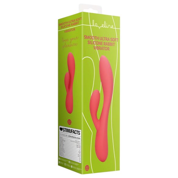 Loveline - vibrador con estimulador de clítoris recargable e impermeable - rosa