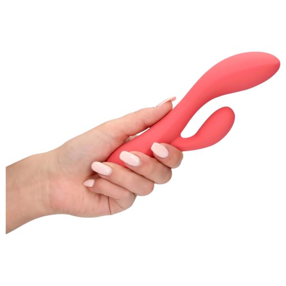 Loveline - vibrador con estimulador de clítoris recargable e impermeable - rosa