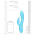 Loveline - Vibrador azul conejito resistente al agua