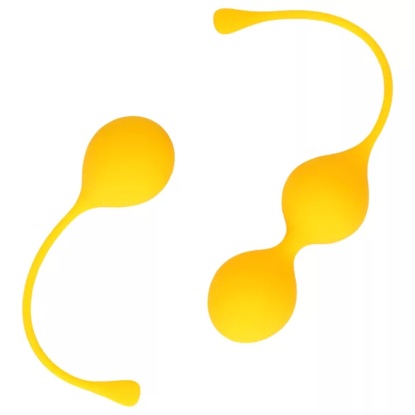 Loveline - bolas chinas de silicona - set de 2 piezas - amarillo