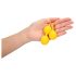 Loveline - set de bolas de geisha de silicona - 2 piezas (amarillo)