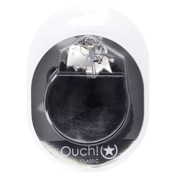 Ouch! - esposas de peluche - negro