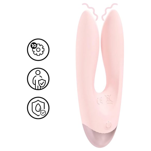 Loveline Amour - vibrador doble brazo (rosa)