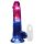 REALROCK - vibrador luminoso con testículos - 20cm