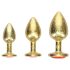 ¡Ay! - Set de plugs anales (dorado)