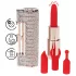Loveline Angel - vibrador con forma de pintalabios con 4 accesorios (rosa)