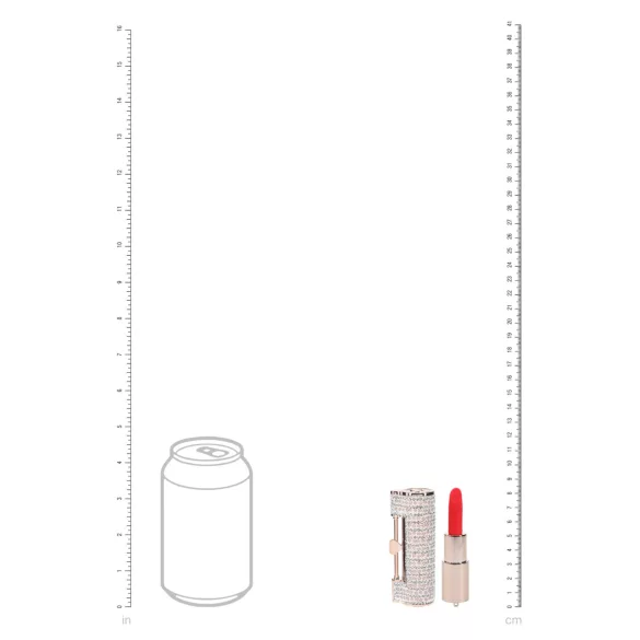 Loveline Angel - vibrador con forma de pintalabios con 4 accesorios (rosa)
