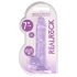 REALROCK - dildo realista transparente lila (17cm)