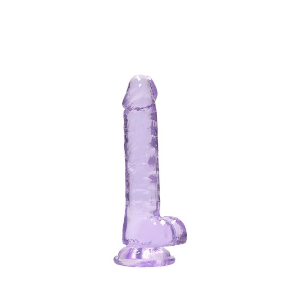 RealRock - consolador realista transparente - silicona lila 17cm