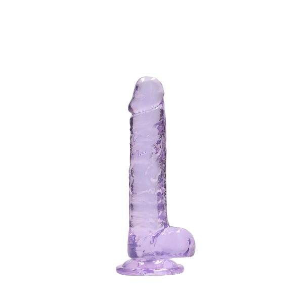 RealRock - consolador realista transparente - silicona lila 17cm
