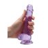 REALROCK - dildo realista transparente lila (17cm)
