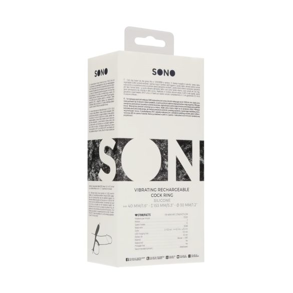 No.88 - anillo vibrador para pene - silicona negra