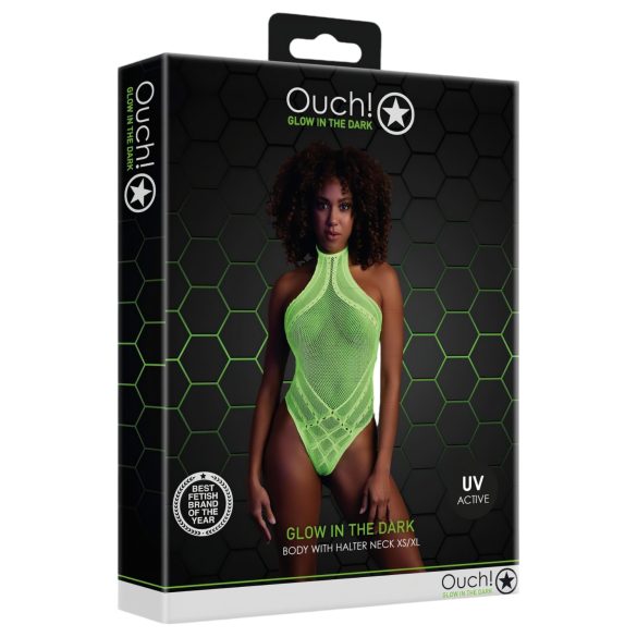 Ouch! - body con tirantes efecto fosforescente - verde neón