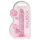 REALROCK - dildo realista transparente - rosa (17cm)
