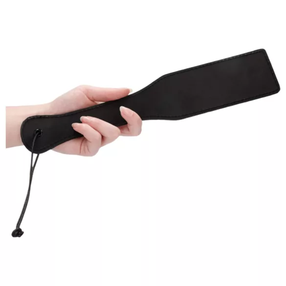 Ouch - paleta erótica con patrón de diamante - cuero negro