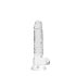REALROCK - Dildo realista transparente - 17 cm