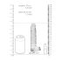 REALROCK - dildo realista transparente (17cm)