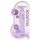 REALROCK - dildo realista transparente - lila (19cm)