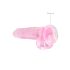 REALROCK - realista dildo transparente - rosa (19cm)