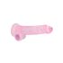 REALROCK - realista dildo transparente - rosa (19cm)