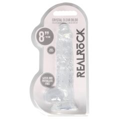 REALROCK - dildo transparente realista (19cm)