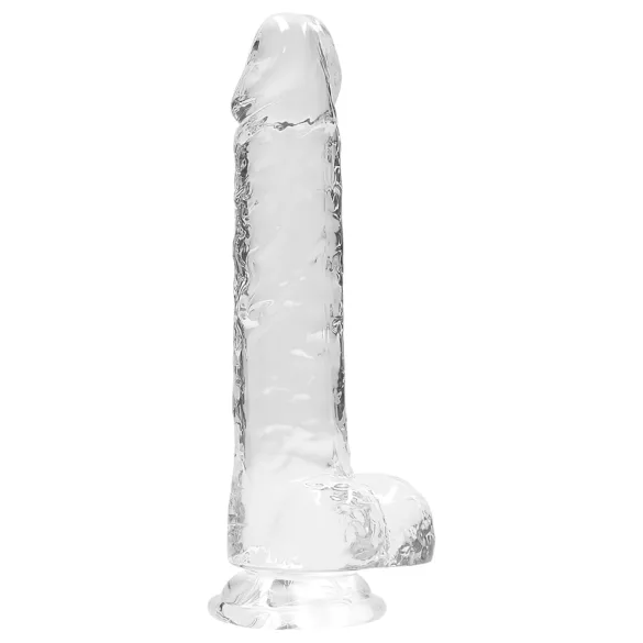RealRock - consolador realista transparente - silicona transparente 19cm