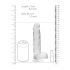 REALROCK - dildo transparente realista (19cm)