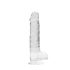 REALROCK - Consolador realista transparente - transparente (19 cm)