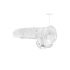 REALROCK - dildo transparente realista (19cm)