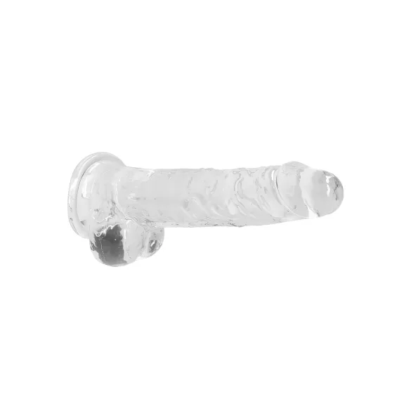 RealRock - consolador realista transparente - silicona transparente 19cm